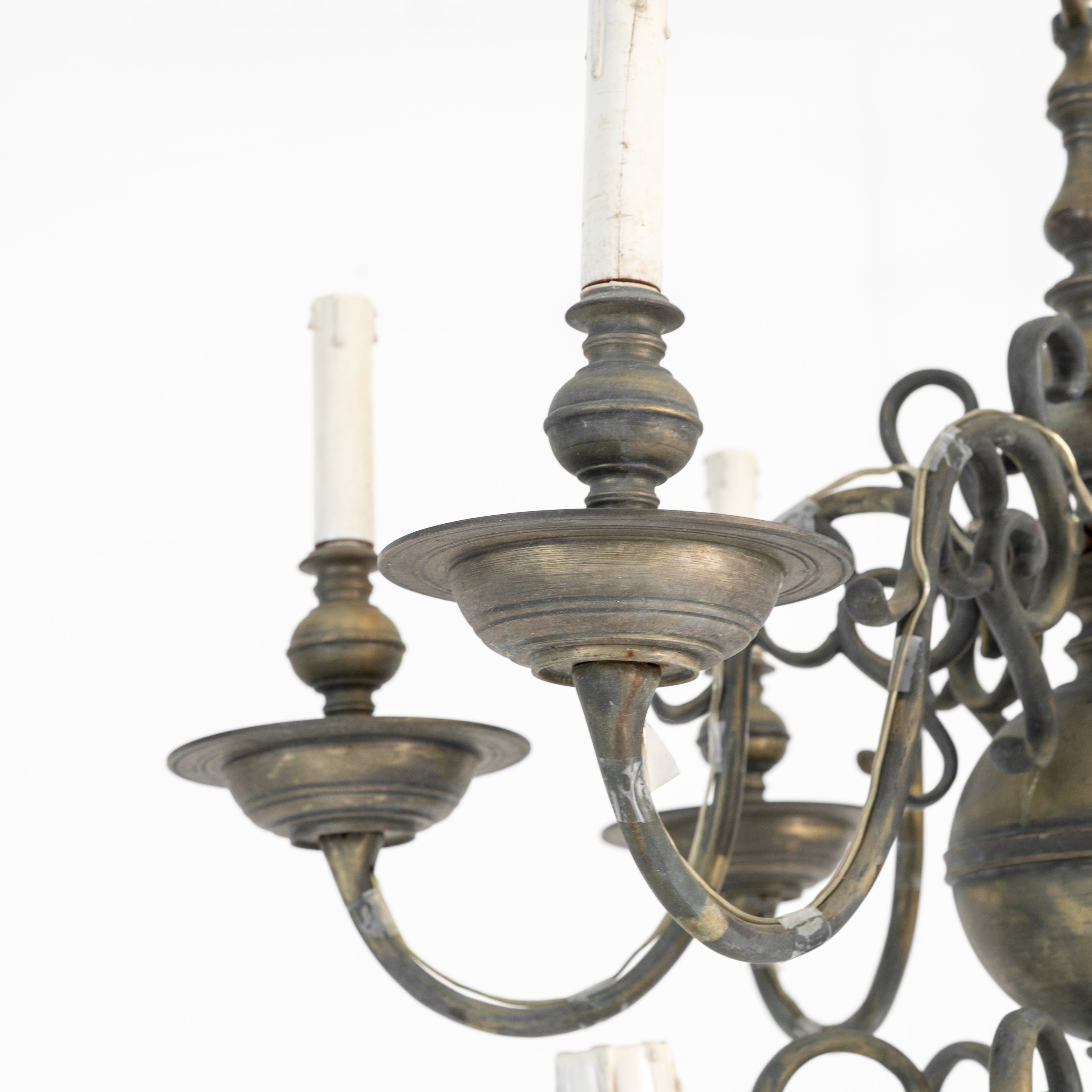 LAMPADRIO OLANDESE IN BRONZO DEL XIX SECOLO