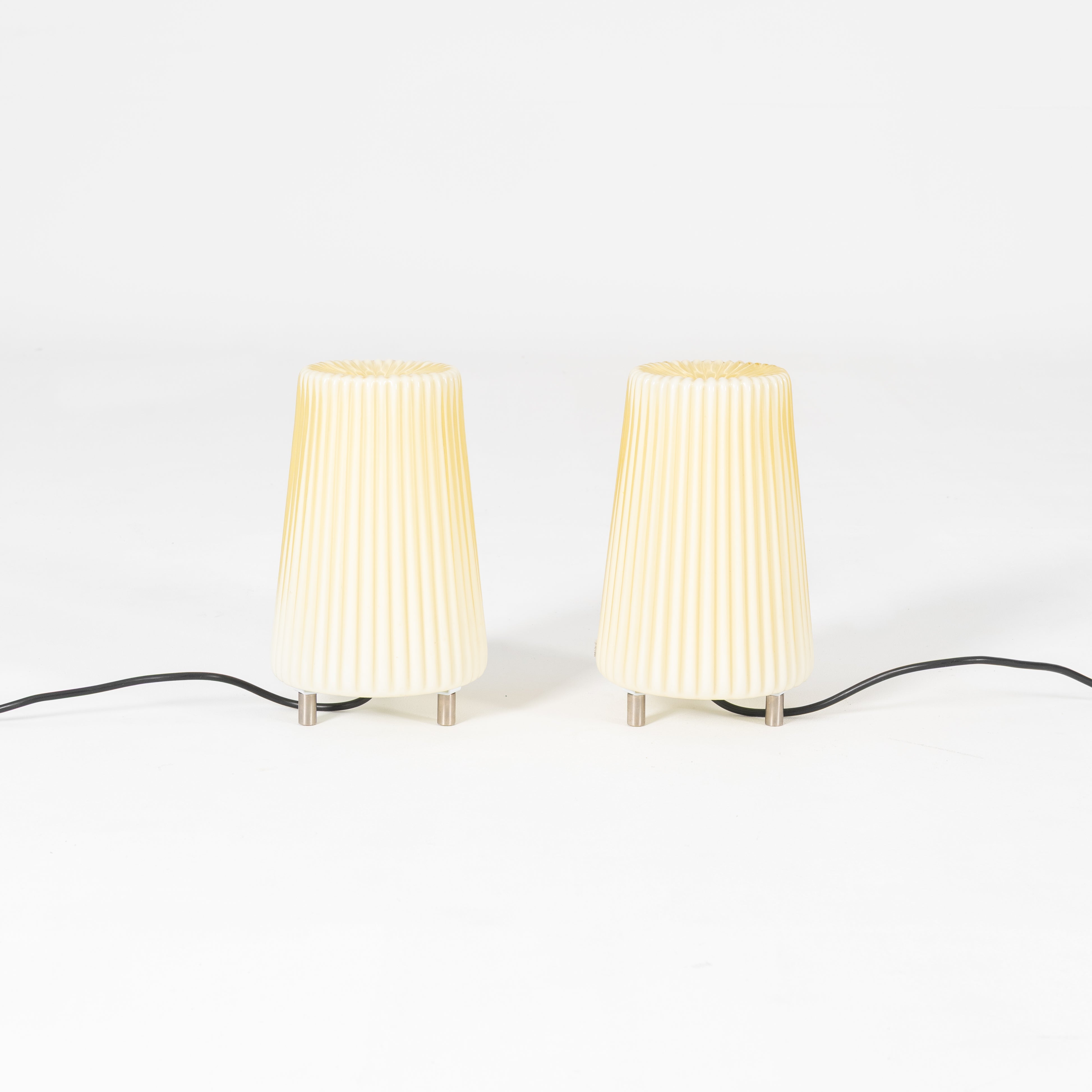 COPPIA LAMPADE DA TAVOLO DI AURELIANO TOSO X MURANO