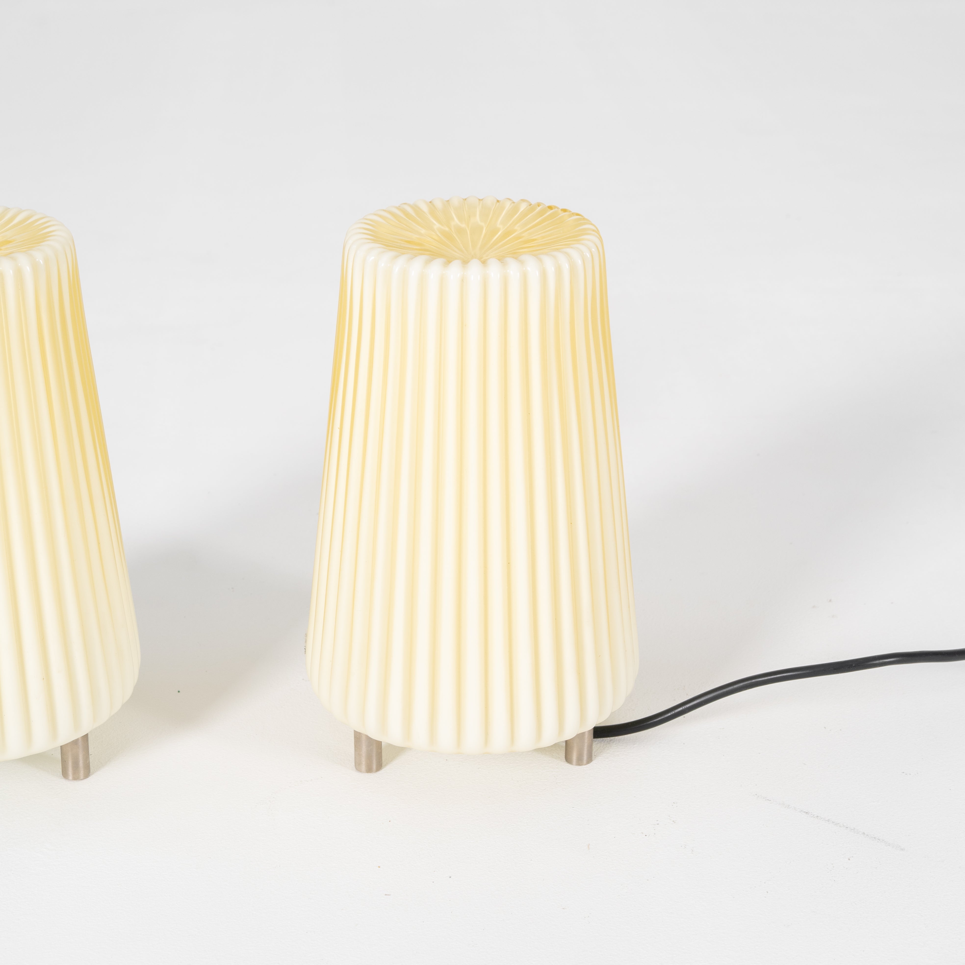 COPPIA LAMPADE DA TAVOLO DI AURELIANO TOSO X MURANO