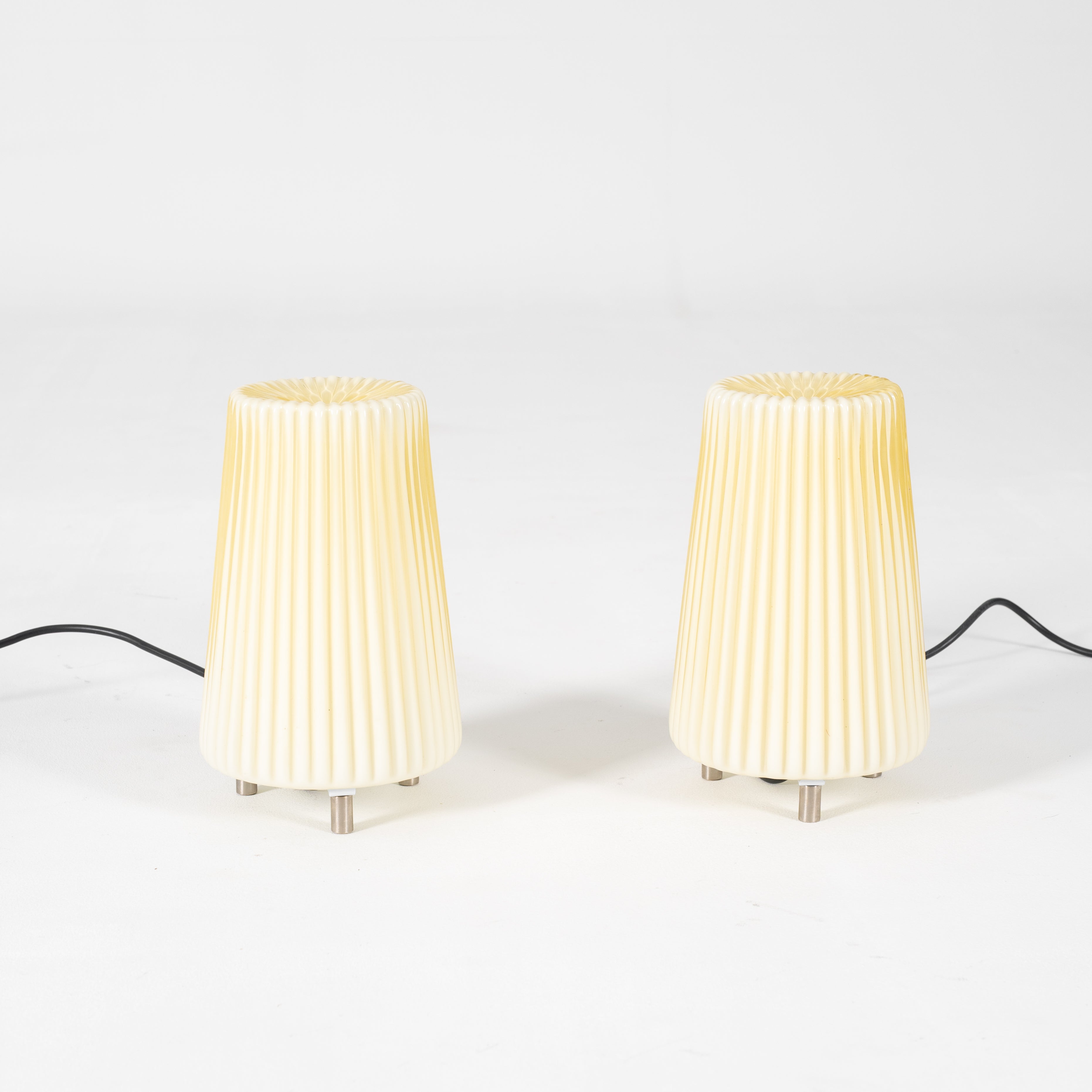 COPPIA LAMPADE DA TAVOLO DI AURELIANO TOSO X MURANO