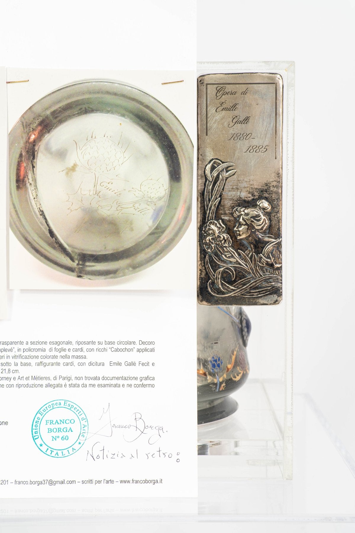 Vaso Emile Gallè fecit