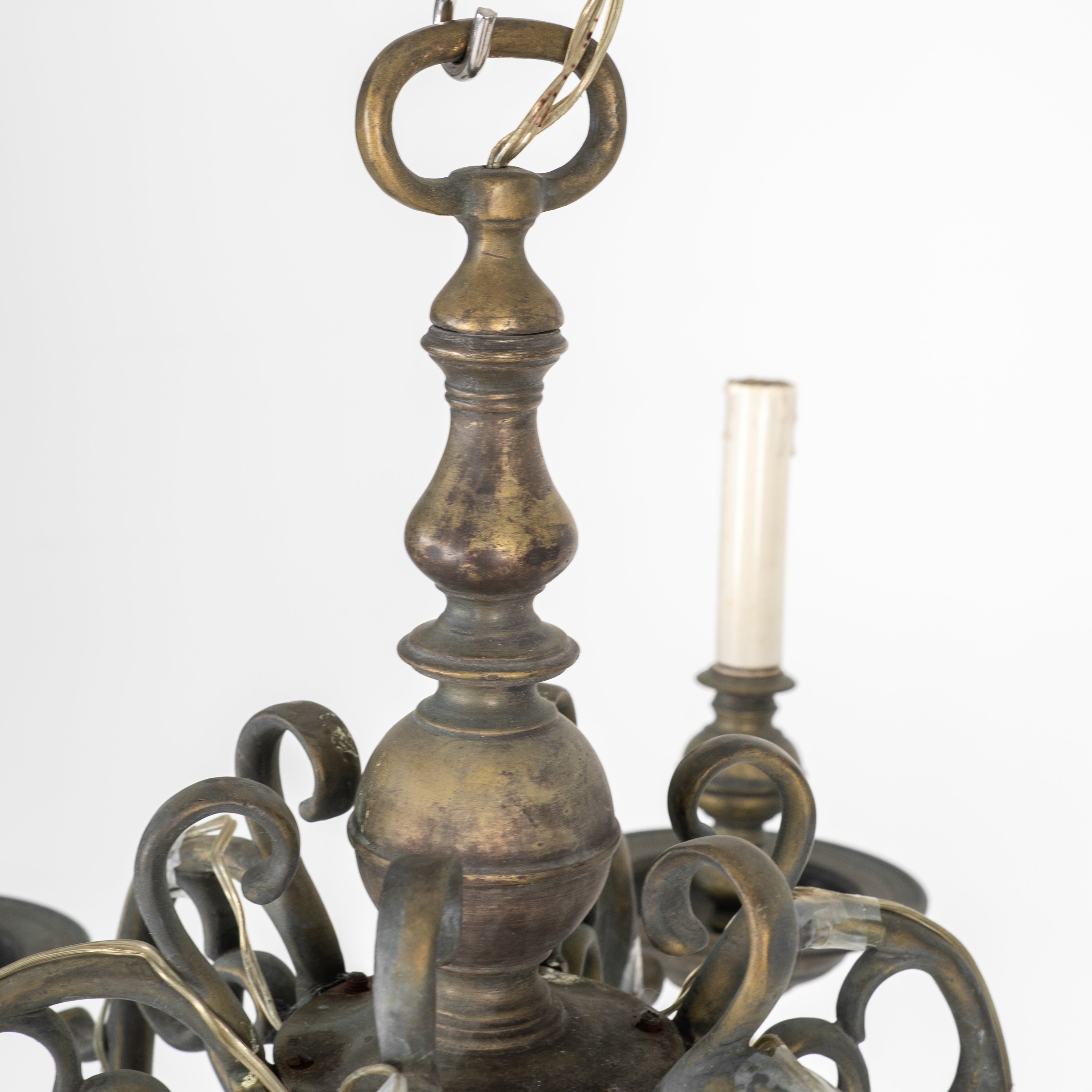 LAMPADRIO OLANDESE IN BRONZO DEL XIX SECOLO