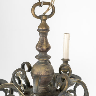LAMPADRIO OLANDESE IN BRONZO DEL XIX SECOLO