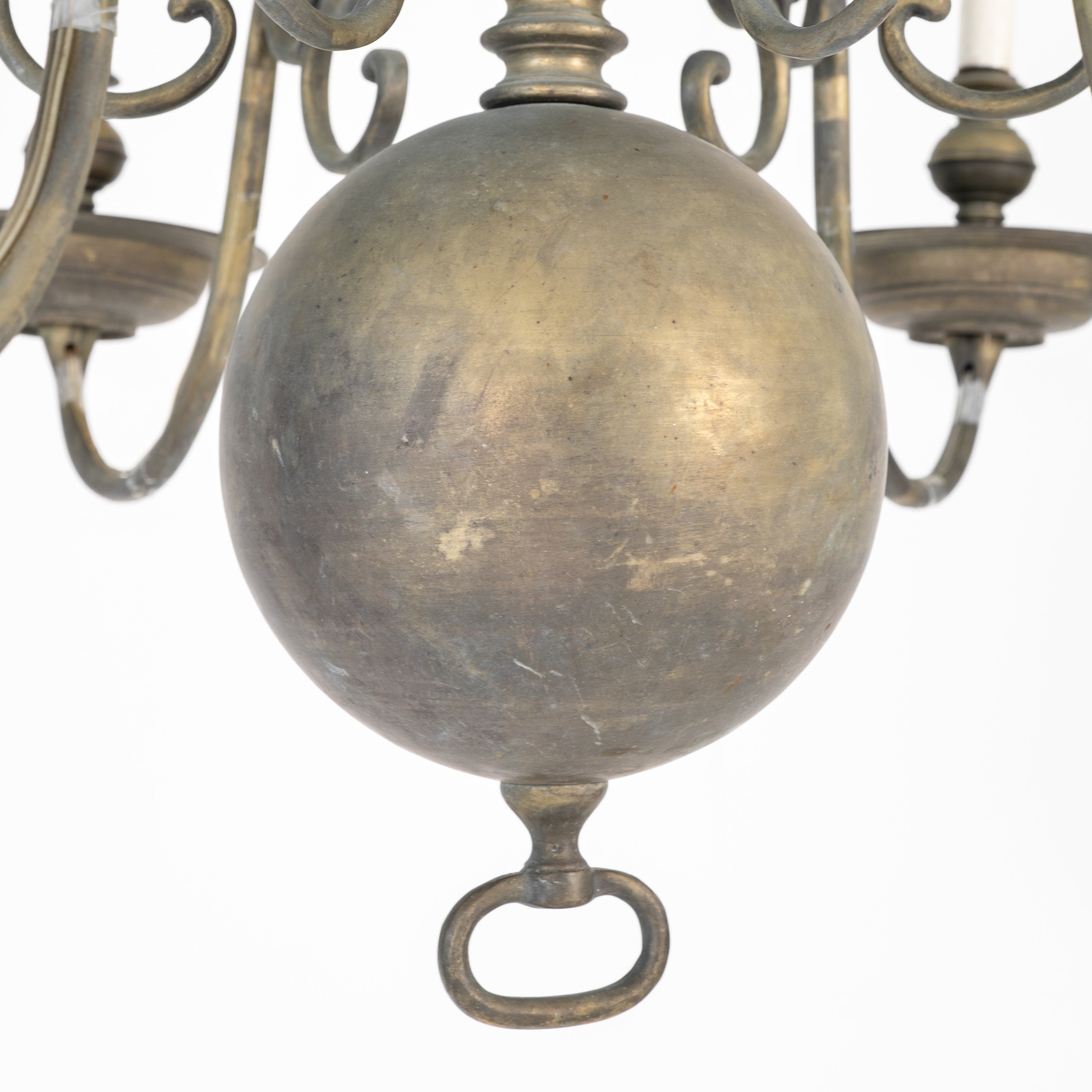 LAMPADRIO OLANDESE IN BRONZO DEL XIX SECOLO