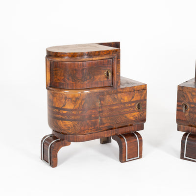COPPIA DI COMODINI ART DECO 1950-1960