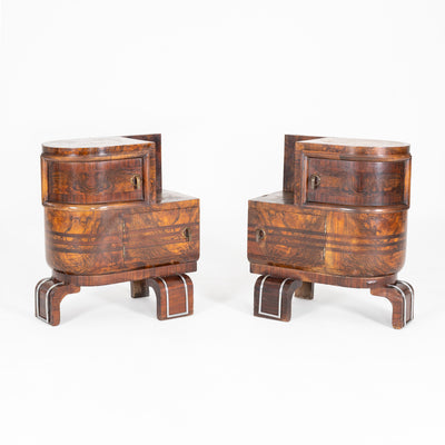 COPPIA DI COMODINI ART DECO 1950-1960