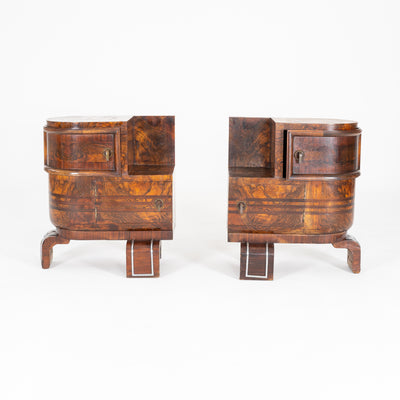 COPPIA DI COMODINI ART DECO 1950-1960