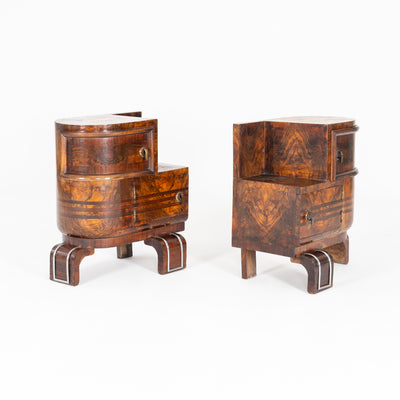 COPPIA DI COMODINI ART DECO 1950-1960