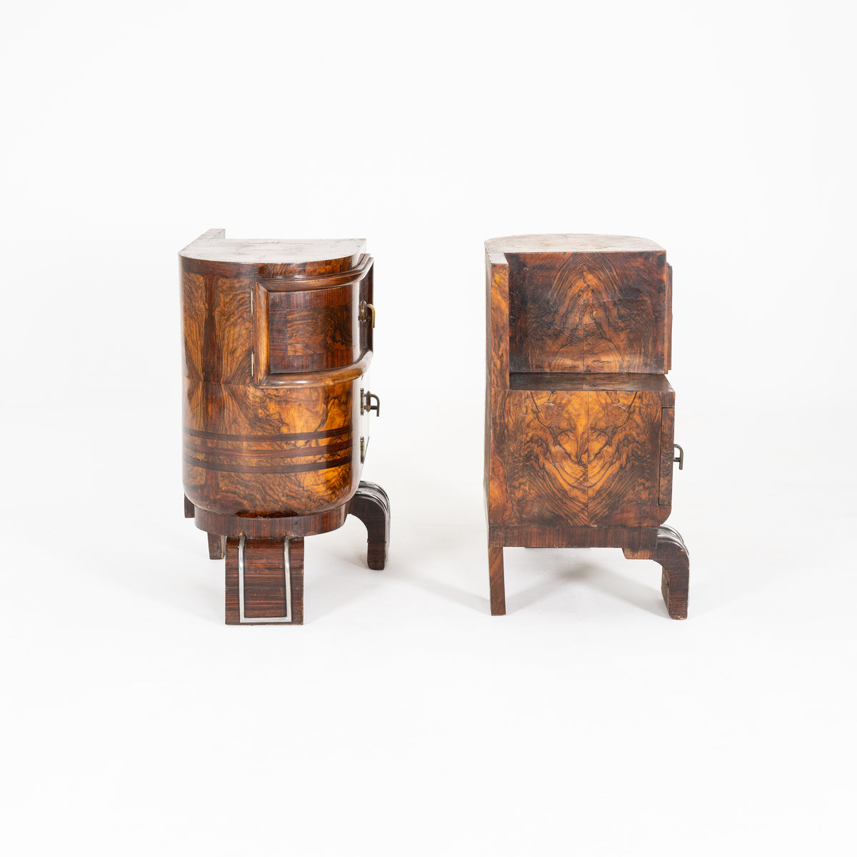 COPPIA DI COMODINI ART DECO 1950-1960
