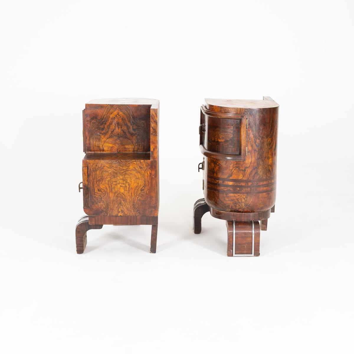COPPIA DI COMODINI ART DECO 1950-1960