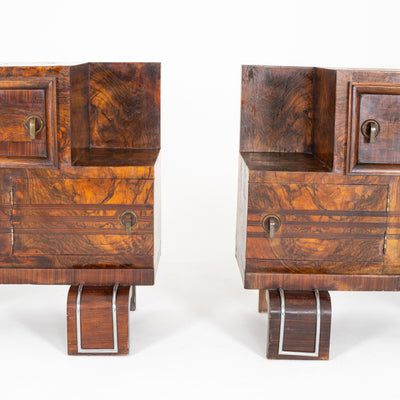 COPPIA DI COMODINI ART DECO 1950-1960