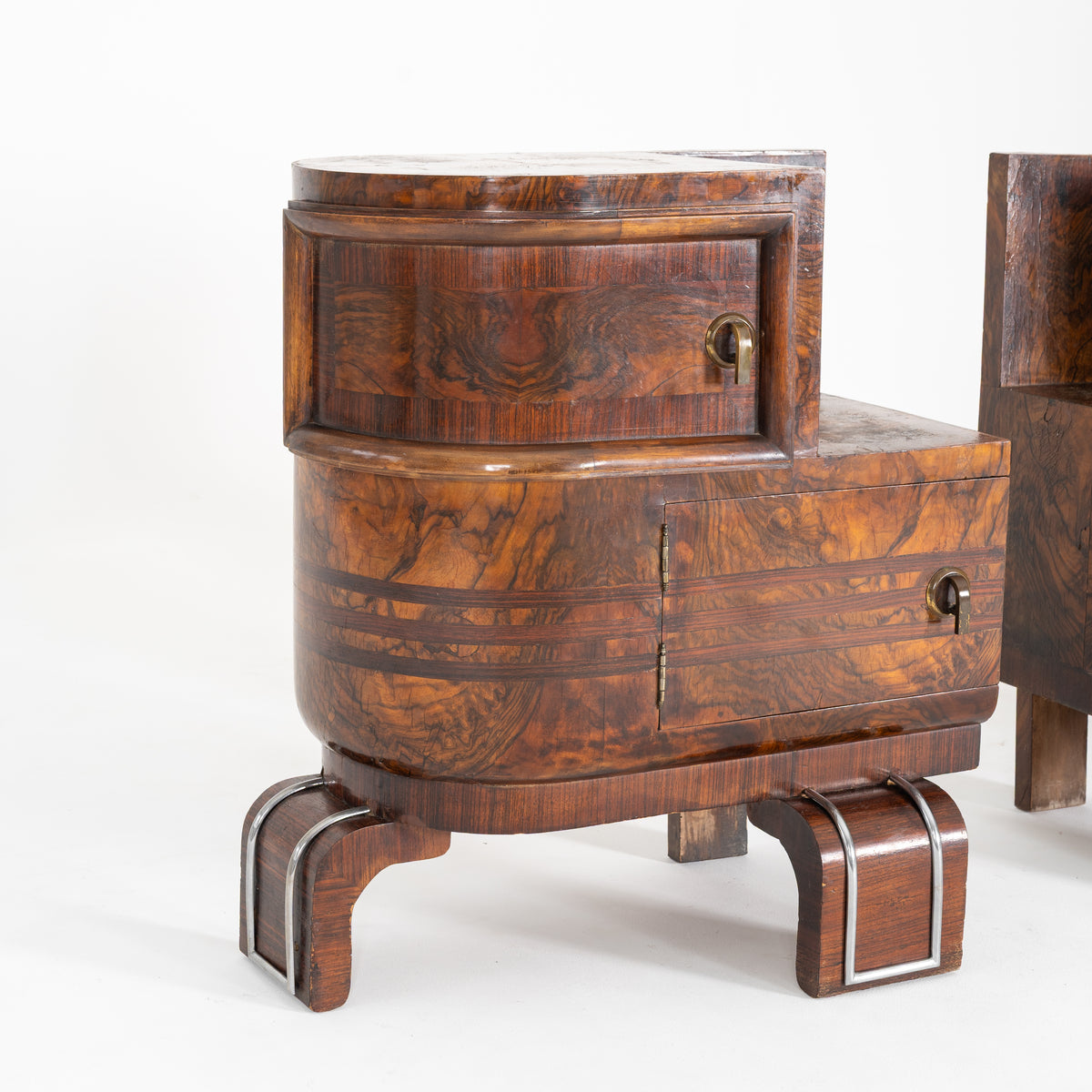 COPPIA DI COMODINI ART DECO 1950-1960