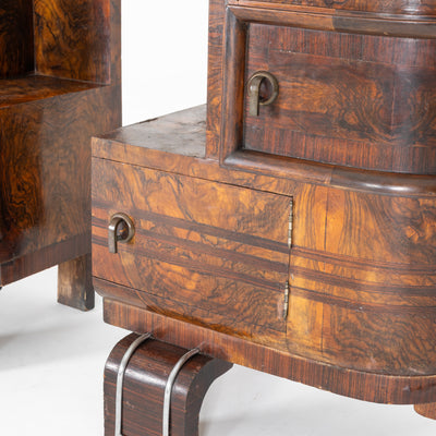 COPPIA DI COMODINI ART DECO 1950-1960