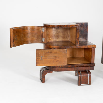 COPPIA DI COMODINI ART DECO 1950-1960