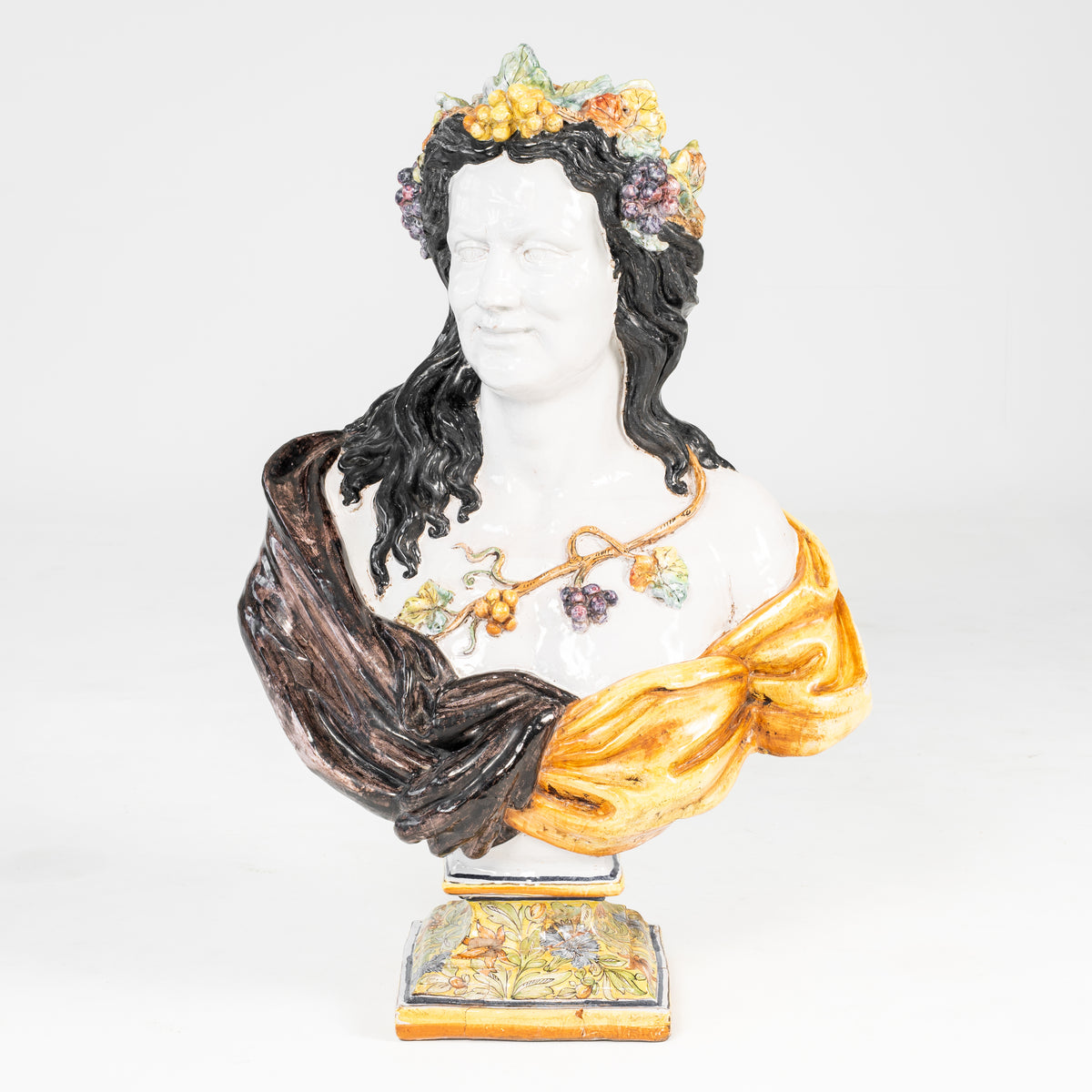 BACCO IN MAIOLICA FINE XIX SEC.