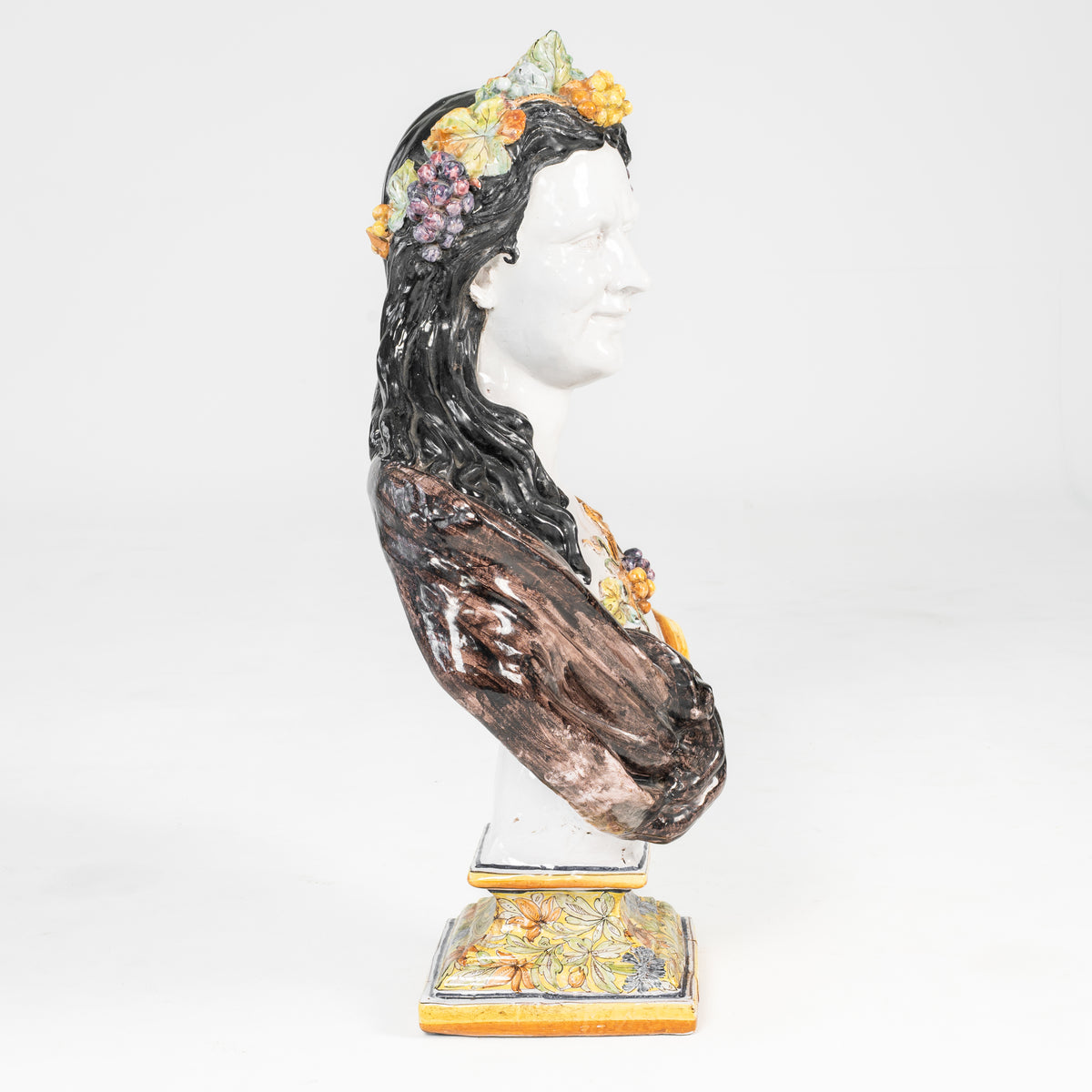 BACCO IN MAIOLICA FINE XIX SEC.