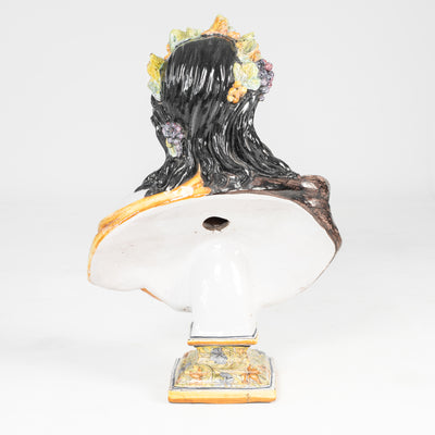 BACCO IN MAIOLICA FINE XIX SEC.