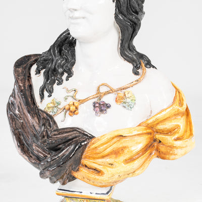 BACCO IN MAIOLICA FINE XIX SEC.
