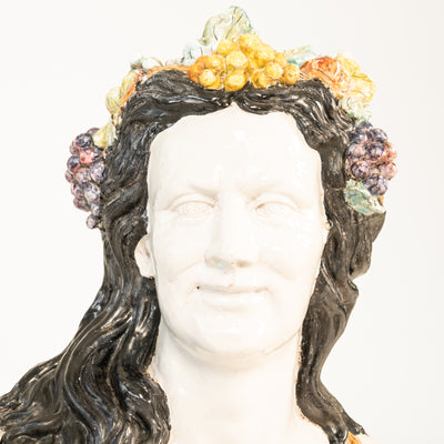 BACCO IN MAIOLICA FINE XIX SEC.