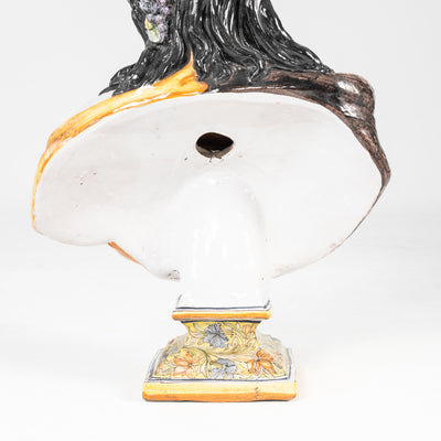 BACCO IN MAIOLICA FINE XIX SEC.