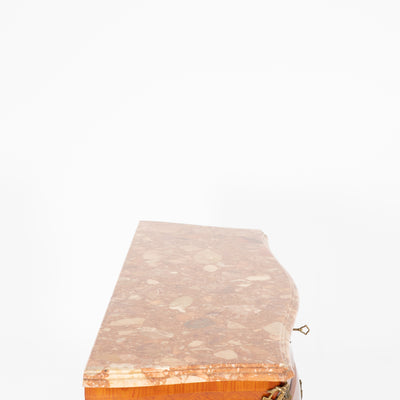 Cassettone boise de roise, bronzo e marmo -xx secolo-