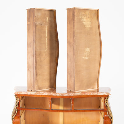 Cassettone boise de roise, bronzo e marmo -xx secolo-