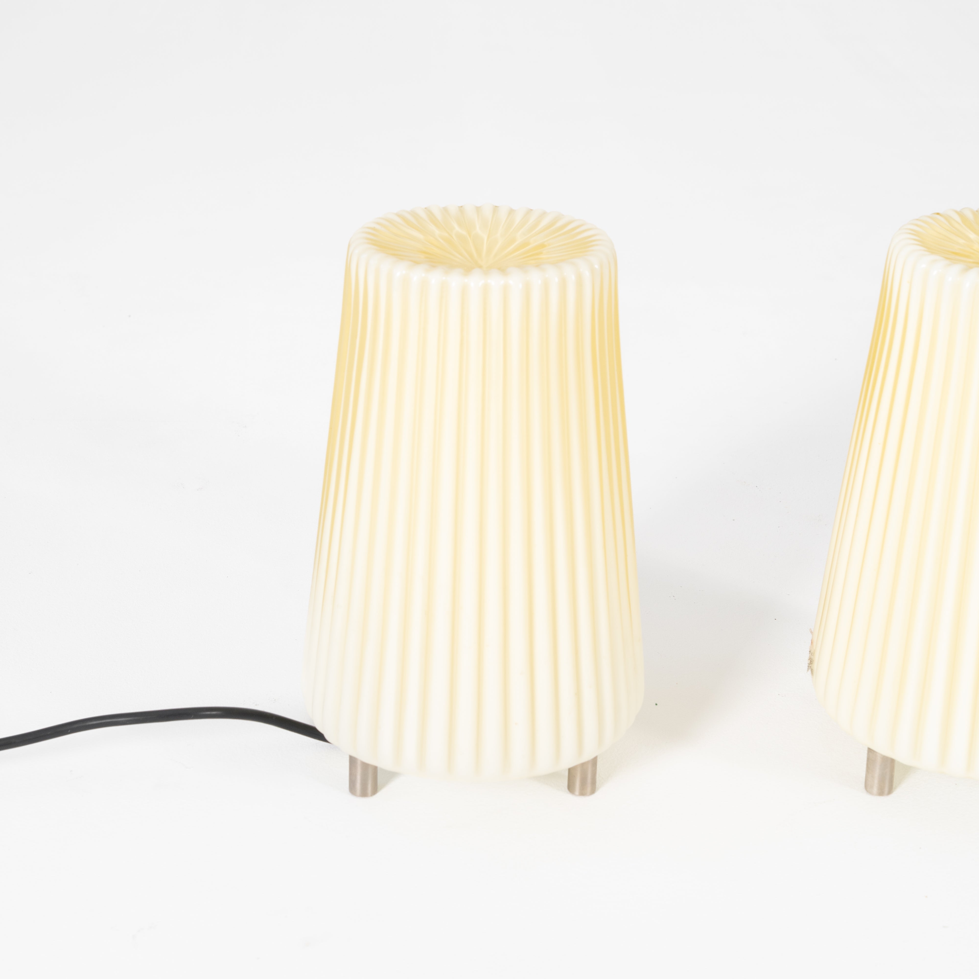 COPPIA LAMPADE DA TAVOLO DI AURELIANO TOSO X MURANO