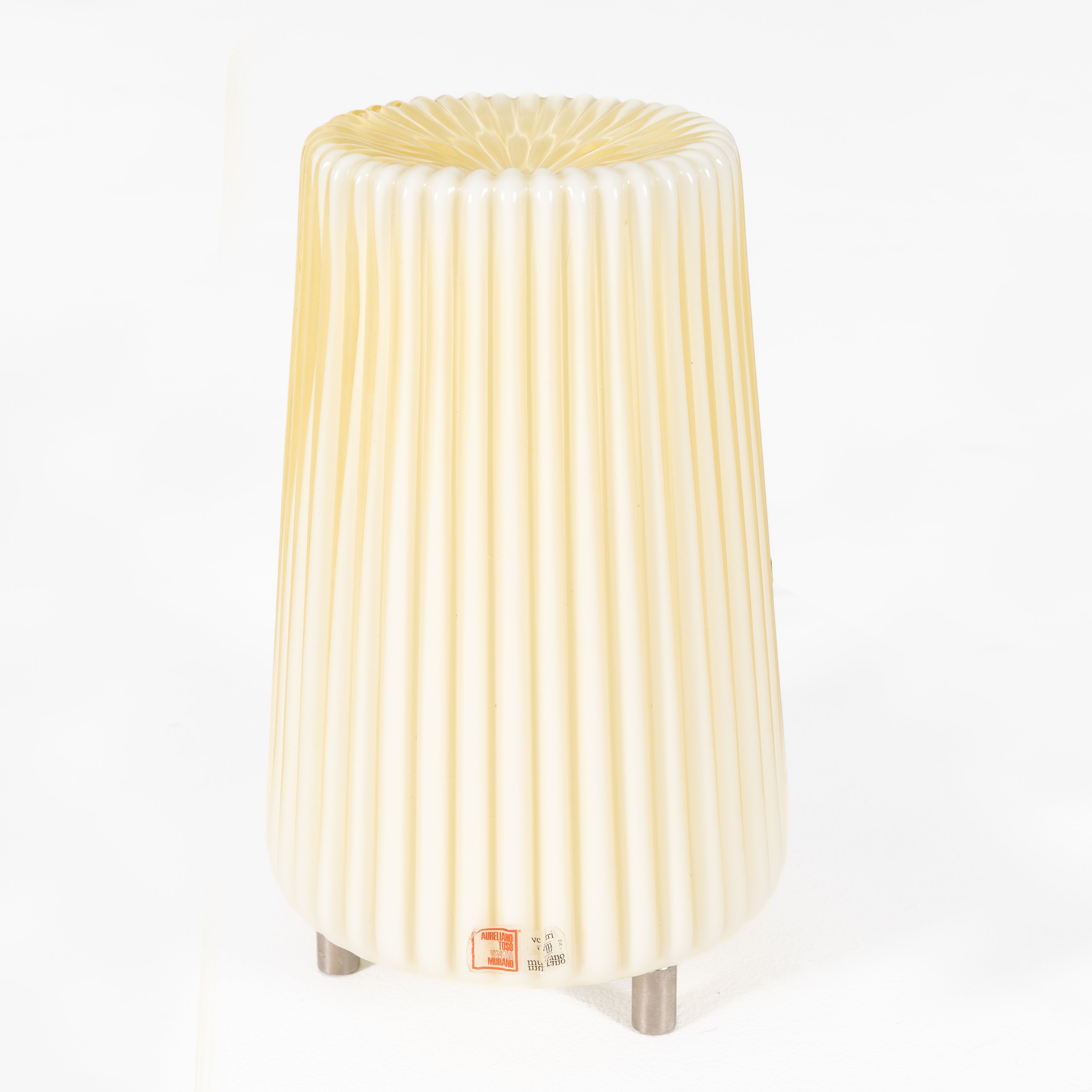 COPPIA LAMPADE DA TAVOLO DI AURELIANO TOSO X MURANO
