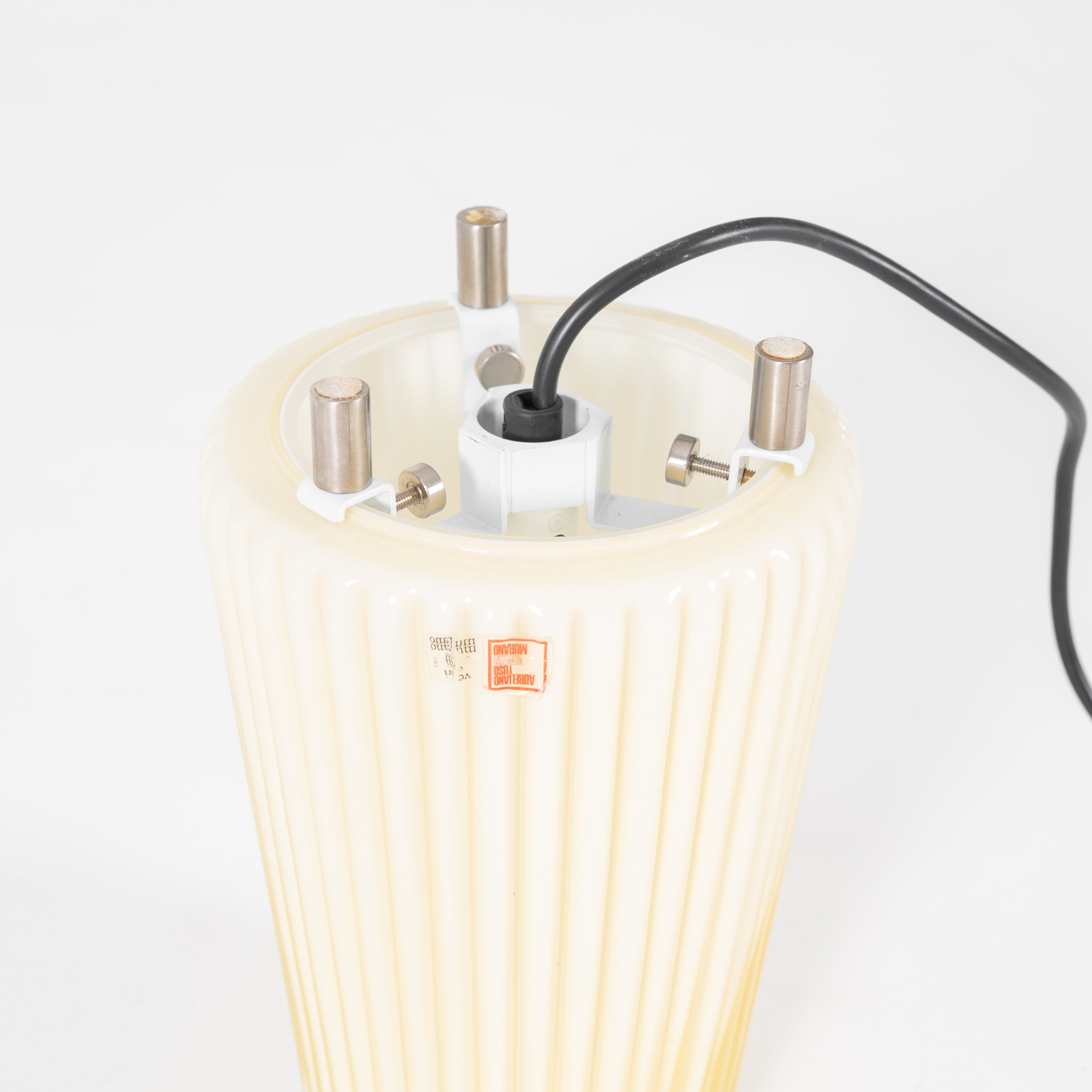 COPPIA LAMPADE DA TAVOLO DI AURELIANO TOSO X MURANO