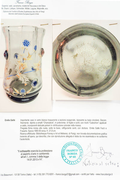 Vaso Emile Gallè fecit