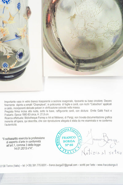 Vaso Emile Gallè fecit